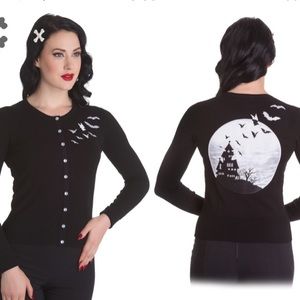 Hell bunny haunted house cardigan